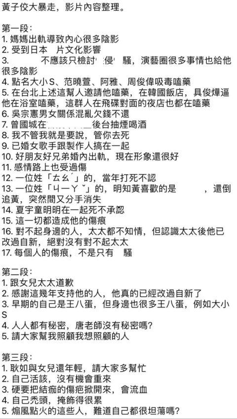 黄子佼视频爆料重点,揭秘娱乐圈惊人内幕
